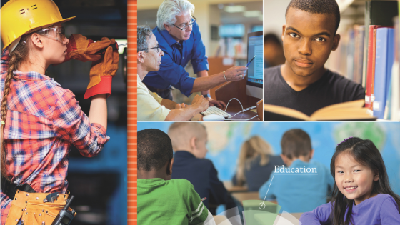 Screenshot from cover of OECD Education at a Glance 2020