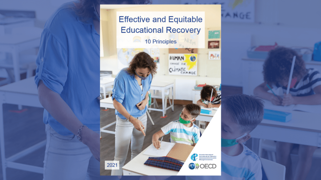 Cover of OECD-Education International report: Ten principles for equitable and effective educational recovery from COVID